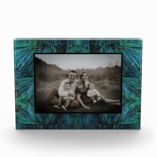 Rustikale Pinienwälder, immergrün Fotoblock (Vorderseite)