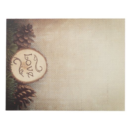 Rustikale Pinienwälder Notizblock (Vorderseite)