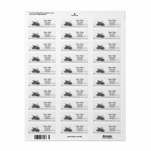 Rustikale Pinienwälder Rücksendeadresse (Vorne)