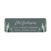 Rustikale Pinienwälder Rücksendeadresse (Vorne)