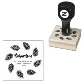 Rustikale Pinienwälder Rücksendeadresse Gummistempel (Stempel)