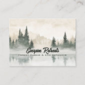 Rustikale Pinienwälder Wasserfarbenwelt Landschaft Visitenkarte (Vorderseite)