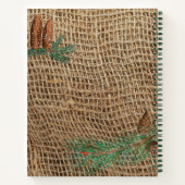 Rustikale Pinienwälder Weihnachtsbaum Familienreze Notizblock (Rückseite)