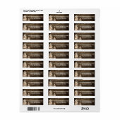 Rustikale Pinienwälder Winter Hochzeitsplatten (Vorne)