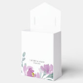 Rustikale Pink-Aquarellblume-Hochzeit Geschenkschachtel (Geöffnet)