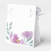 Rustikale Pink-Aquarellblume-Hochzeit Geschenkschachtel (Rückseite)