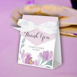 Rustikale Pink-Aquarellblume-Hochzeit Geschenkschachtel