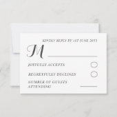 Rustikale Pink-Aquarellblume-Hochzeit RSVP Karte (Rückseite)