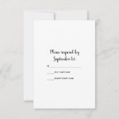 Rustikale Pink Daisies Cowboy Boots Wedding RSVP C Karte (Rückseite)