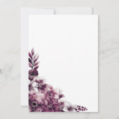 Rustikale Pink Pum Floral Wedding Einladung (Rückseite)