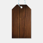 Rustikale Pizza & Beer Baby Dusche Geschenkanhänger (Rückseite)