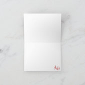 Rustikale Pizza & Wine Bridal Showe Dankeskarte (Innenseite)