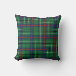 Rustikale Plaid Eleganz Duncan Grün Tartan Kissen