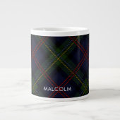 Rustikale Plaid-Erinnerung Tartan Jumbo-Tasse (Vorderseite)