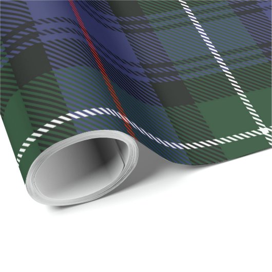 Rustikale Plaid Mackenzie Tartan Geschenkpapier (Rolleneckpunkt)