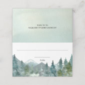 Rustikale Platzkarte der Gebirge (Außenseite Aufgefaltet)