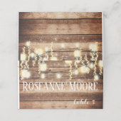 Rustikale Platzkarten für Hochzeiten (Außenseite Aufgefaltet)