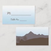 Rustikale Platzkarten im Gebirgswasser Hochzeiten (Vorne/Hinten)