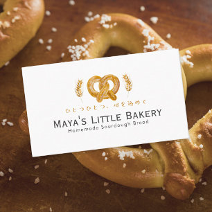 Rustikale Pletzel-Weizen-Heimbäckerei Visitenkarte