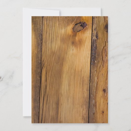 Rustikale Poinsettia Probe Abendessen Einladung (Rückseite)