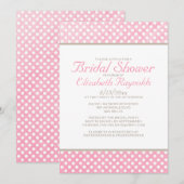 Rustikale Polka Dot Bridal Dusche Einladungen (Vorne/Hinten)