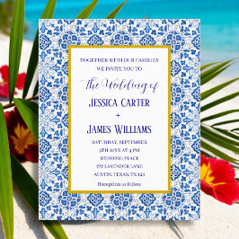 Rustikale portugiesische Fliesen mediterrane Hochz