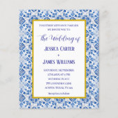 Rustikale portugiesische Fliesen mediterrane Hochz (Vorderseite)