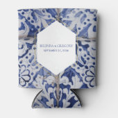 Rustikale portugiesische Tiles-Gastgeschenk Hochze Dosenkühler (Vorderseite)