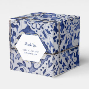 Rustikale portugiesische Tiles Wedding Geschenkschachtel