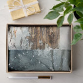 Rustikale Postbox mit Kichervogel-Decoupage Seidenpapier (Geschenk)