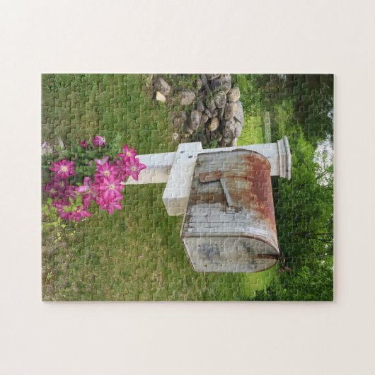 Rustikale Postbox Vermont. Puzzle (Horizontal)