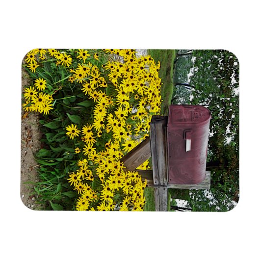 Rustikale Postfach Kunst Magnet (Horizontal)