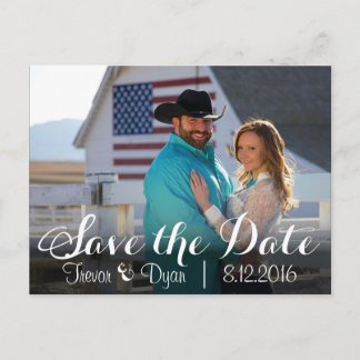 Rustikale Postkarte Save the Date