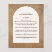 Rustikale POTLUCK-Hochzeitsempfehlung einladen Flyer (Hinten)