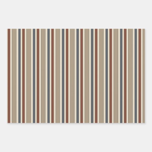 Rustikale primitive Karo von Ländern geben Set für Geschenkpapier Set (Vorderseite 3)