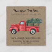 Rustikale, primitive Kraft Quadratische Visitenkarte (Vorderseite)