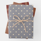 Rustikale primitive Landhäuser und Herz Geschenkpapier Set (Beispiel)