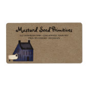 Rustikale, primitive Saltbox House & Sheep Shippin (Vorne)