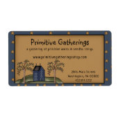 Rustikale, primitive Saltbox & Stars Versand (Vorne)