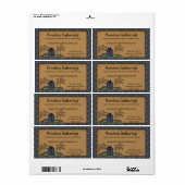 Rustikale, primitive Saltbox & Stars Versand (Vorne)