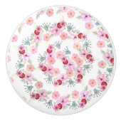 Rustikale Prinzessinnen Shabby Chic Keramikknauf (Vorderseite)