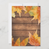 Rustikale Probe Abendessen Einladung (Rückseite)