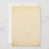 Rustikale Probe Abendessen Einladung (Rückseite)