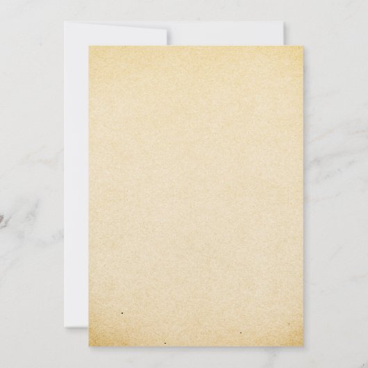 Rustikale Probe Abendessen Einladung (Rückseite)