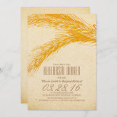 Rustikale Probe Abendessen Einladung (Vorne/Hinten)