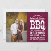 Rustikale Probe Abendessen GRILLEN | Editierbare F Einladung (Vorderseite)