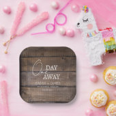 Rustikale Probe am einen Tag Pappteller (Party)