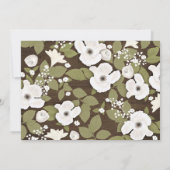 rustikale Probe aus Holz Einladung (Rückseite)