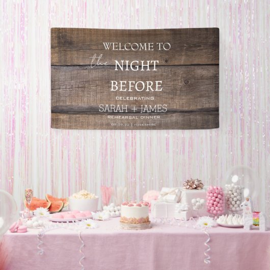 Rustikale Probe Banner (Party)