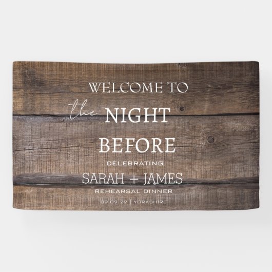 Rustikale Probe Banner (Horizontal)